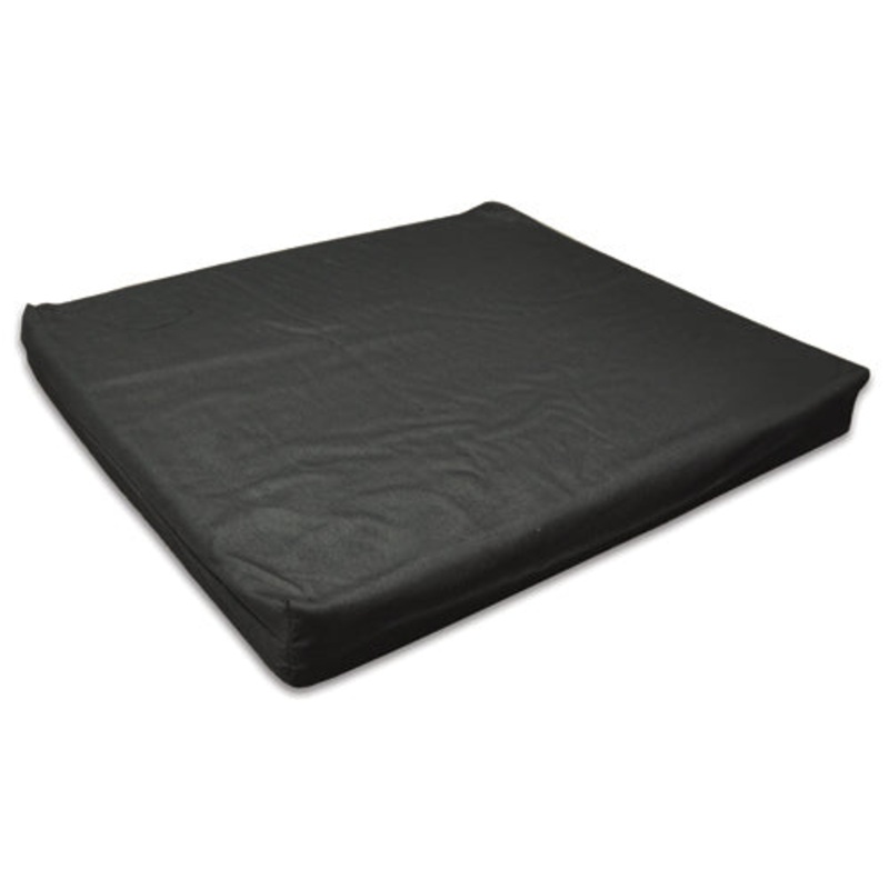 Foam Wheelchair Cushion Black 15.5 x17.5 x3-7/8 Comp Foam