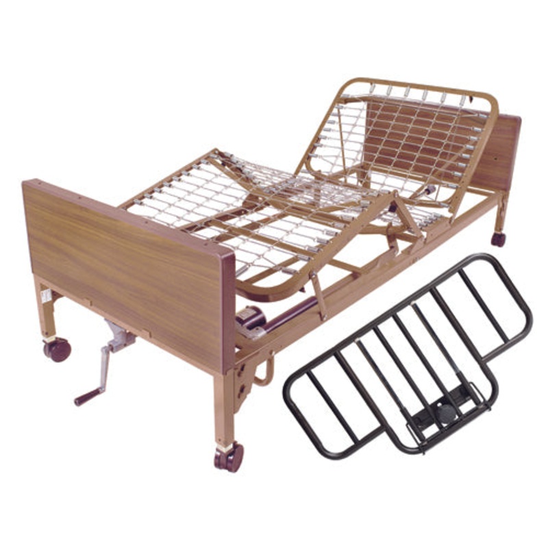 Homecare Semi Electric Bed Package w/ Half Rails