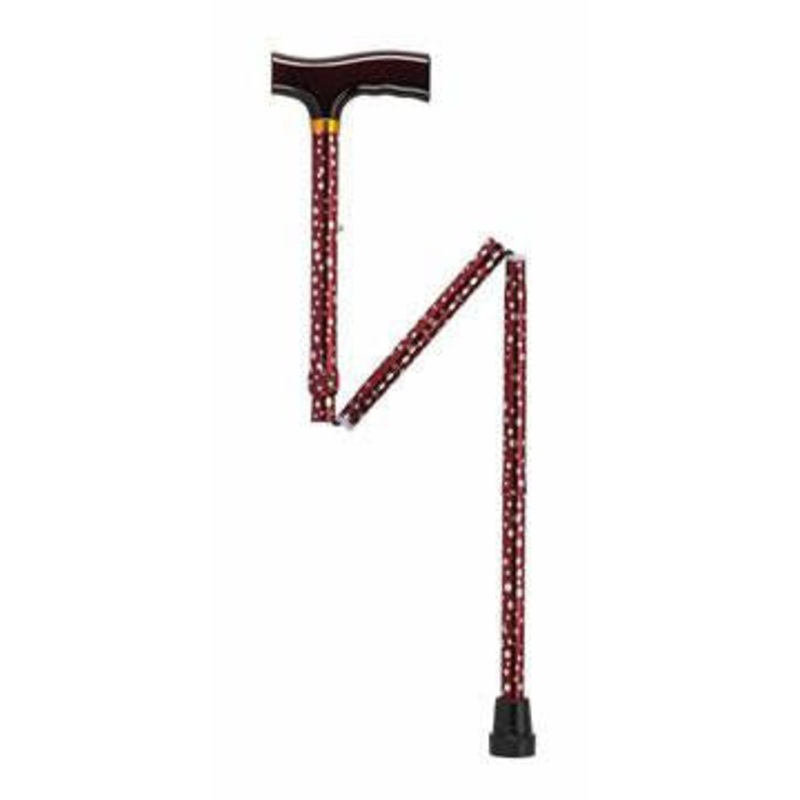 Folding Cane Pistol Grip  Adj. White Dot  33  – 37