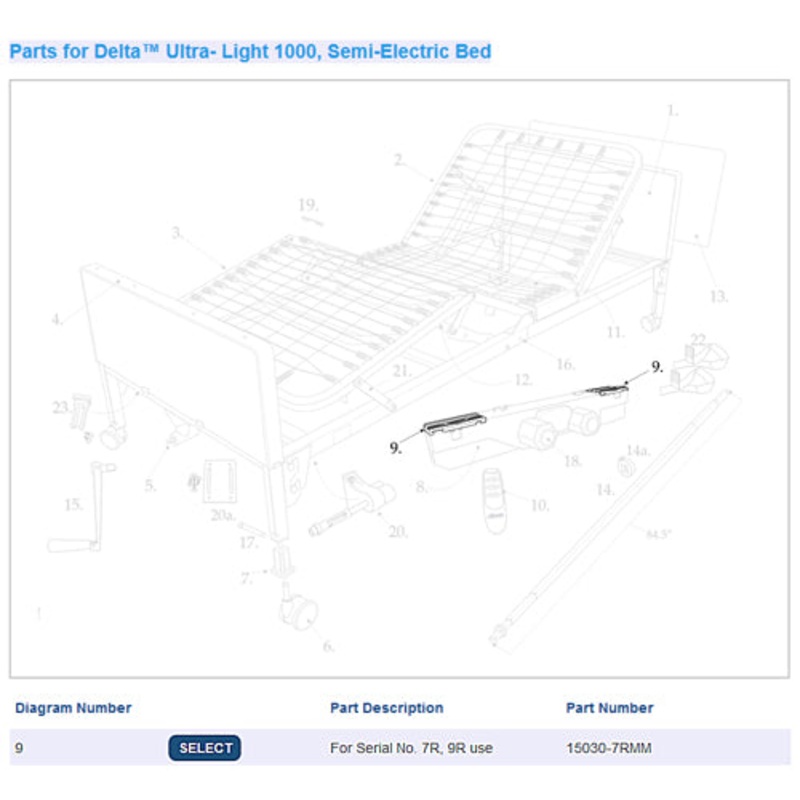 Motor Mount 7 R Serial 1/ea
