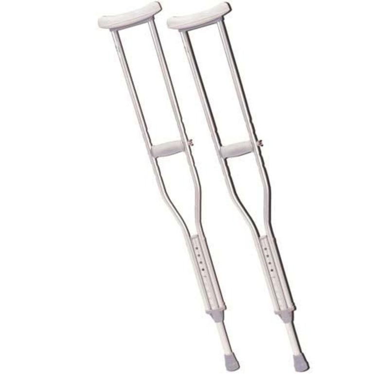 Push Button Alum Adj Crutch-pr Tall-Patient Height 5’10 -6’6