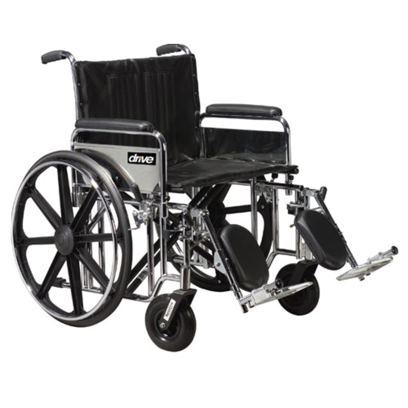 Bariatric Wheelchair  Rem Desk S/A Footrests  22  Wide