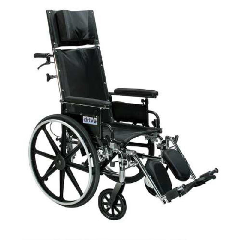 Viper Plus Reclining W/C 12  w/Detach Flip-Back Desk Arms