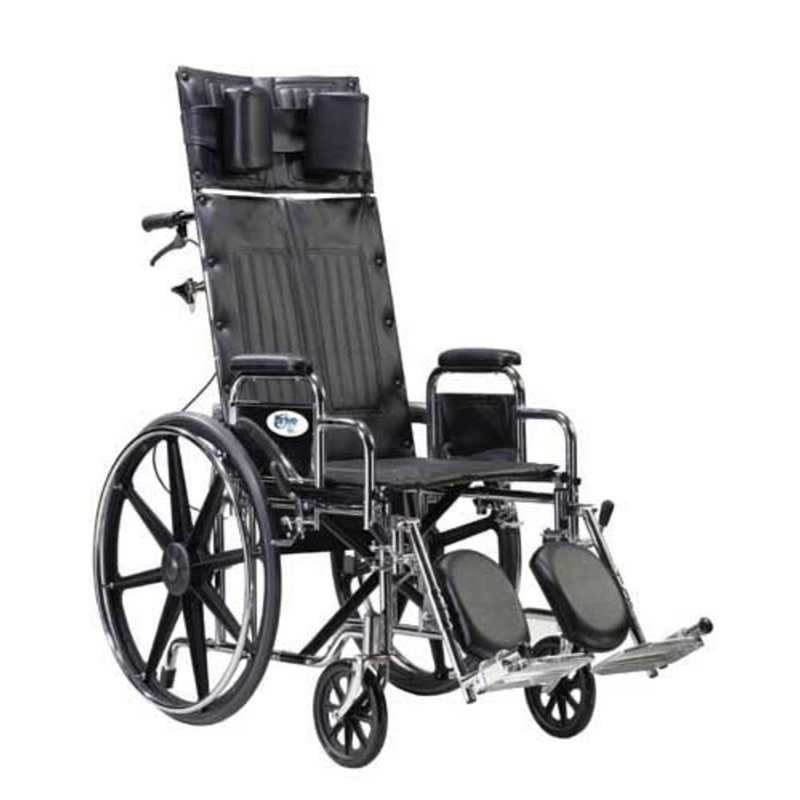 Wheelchair Full Reclining 22  W/Removable Desk Arms