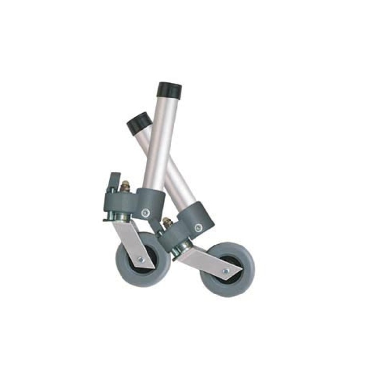 Comb. Swivel/Fixed Wheels 3  w/Lock and Rear Glides (pr)