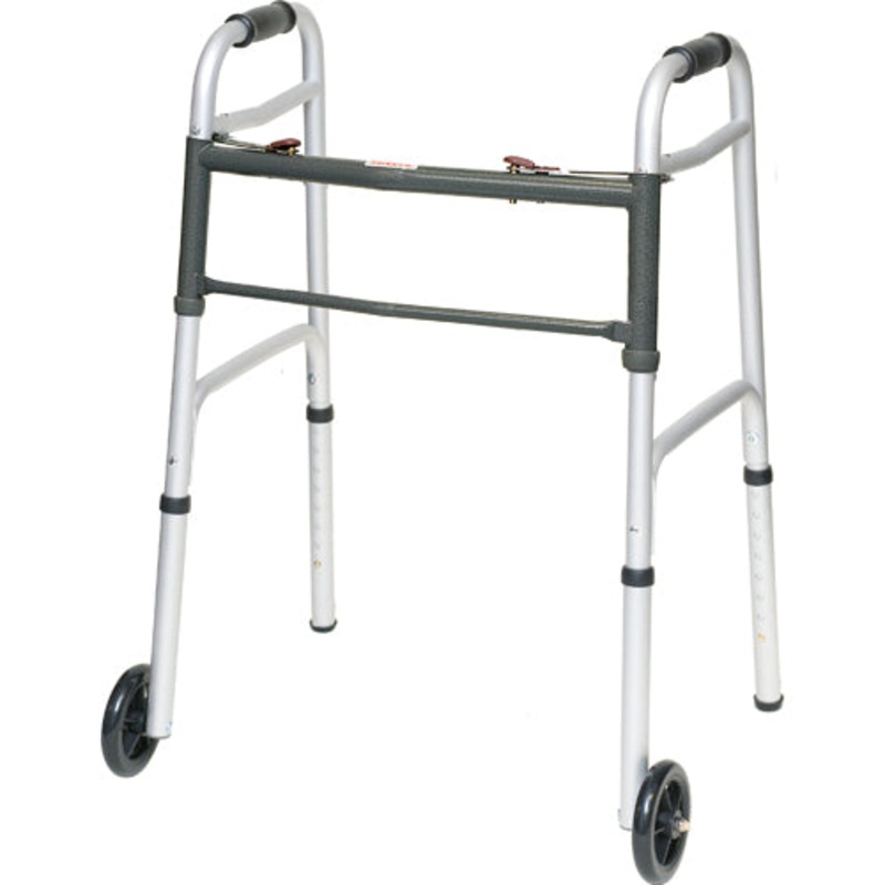 Folding Walker w/5  Wheels Adult–(ProBasic)  Case/4