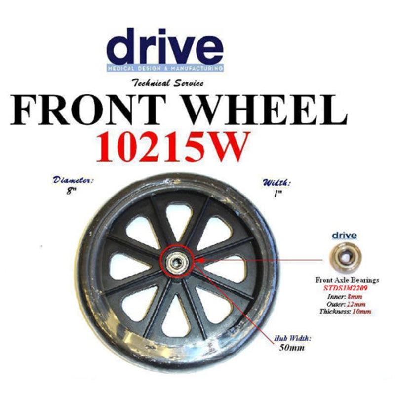 Wheel for 11053 Rollators and 10968 Wheelchairs