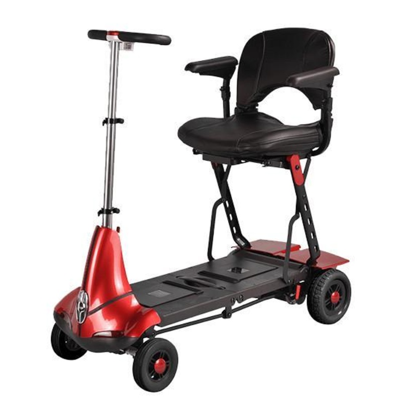 Solax Mobie Travel Scooter|Red with Standard Battery|Blue with Standard Battery|Red with Travel Battery|Blue with Travel Battery|None|Docking Station (+$90)