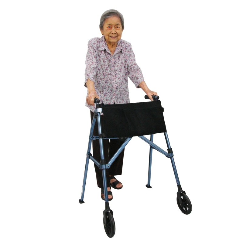Stander EZ Fold-N-Go Walker|Black Walnut|Cobalt Blue|Regal Rose|Sport Red|Vivid White|Matte Black (Wonder Walker Plus)|Standard (fits users 155 – 190 cm)|Mini (fits users 140 – 170 cm)