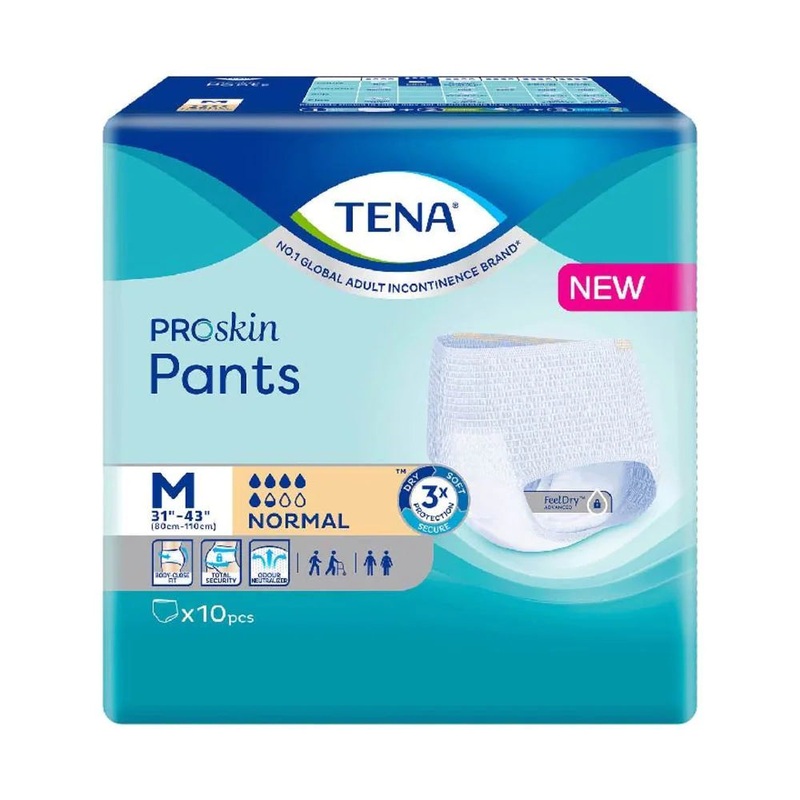 TENA PROskin Pants Normal|PROskin Medium – Carton (4 Packs)|PROskin Large – Carton (4 Packs)|PROskin Extra Large – Carton (6 Packs)