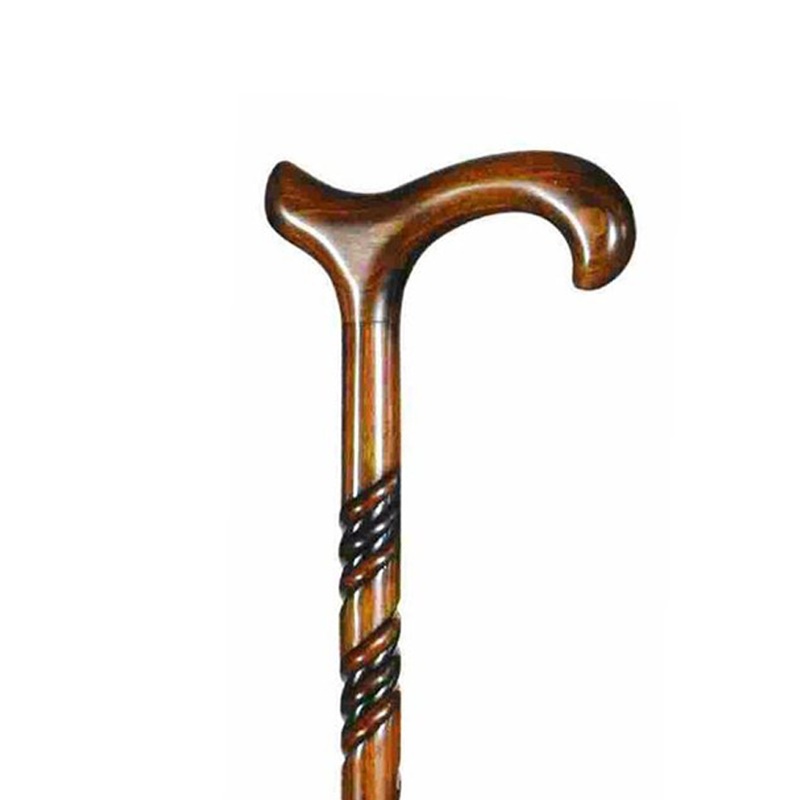Carved Spiral Beech Derby Cane