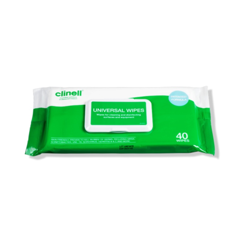 Clinell Universal Non-Alcohol Disinfecting Wipes (UK)