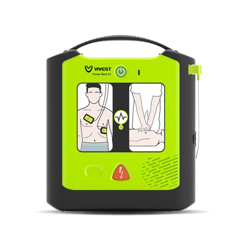 ViVest PowerBeat X1 AED|with AED Hardcase Carrying Bag|with Certified CPR + AED Course for 2 pax (2.5 hours)