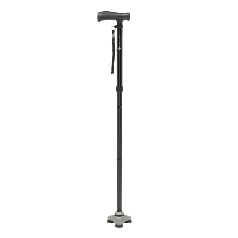 HurryCane Freedom Edition Folding Cane with T Handle
