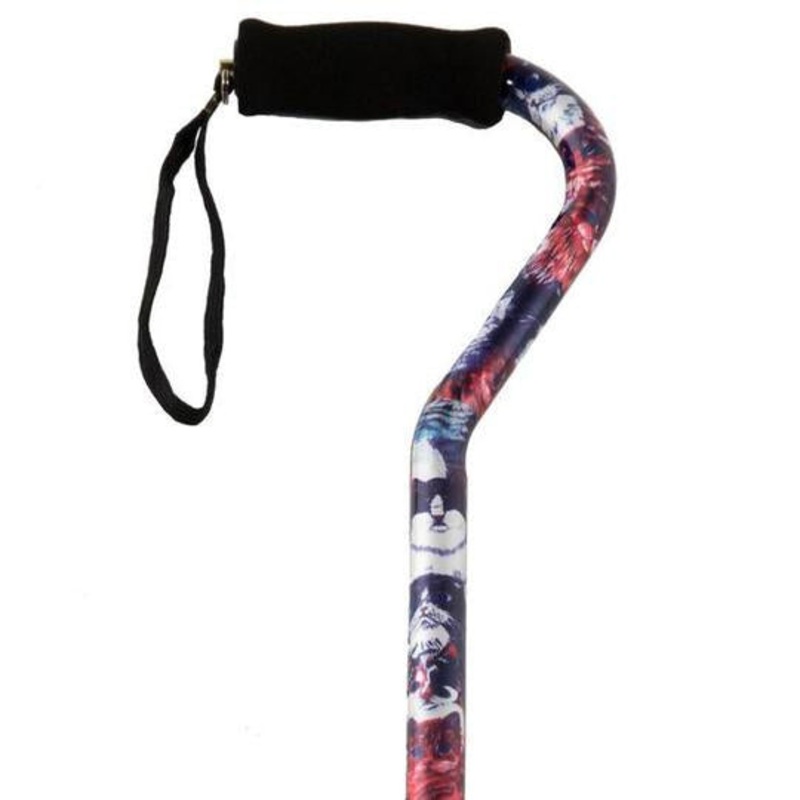 PCP Offset Adjustable Aluminum Cane, Cats