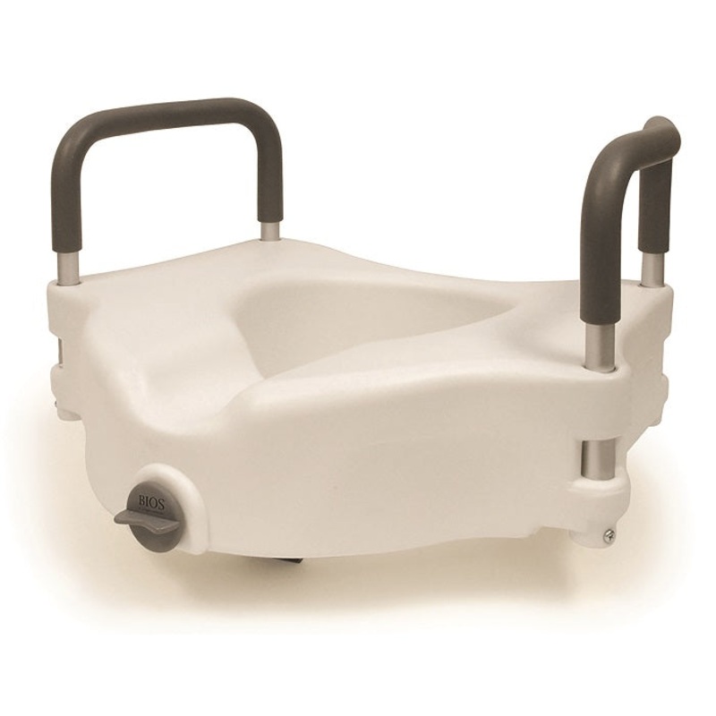 BIOS Raised Toilet Seat with Arms 4.5