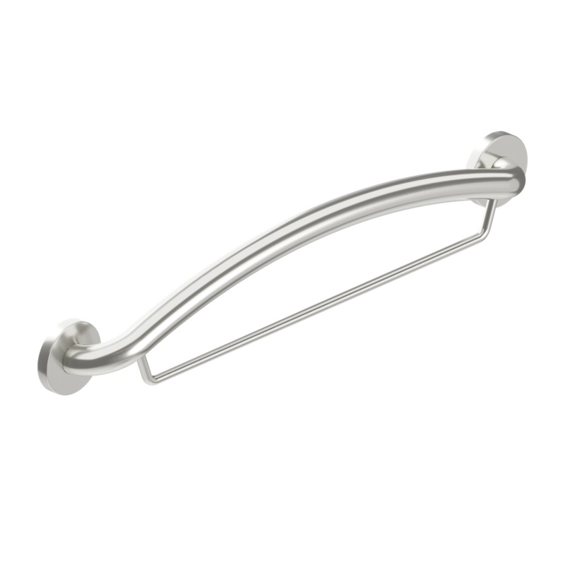 HealthCraft Products Plus Series Grab Bar – 24 Towel Bar – Brushed Stainless Steel