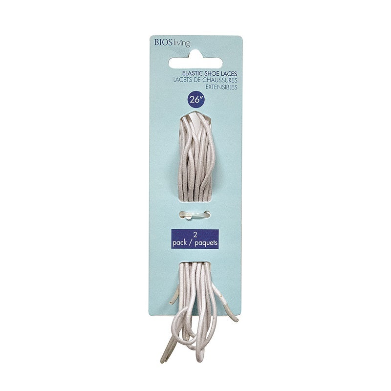 Lacets 26  Elastic shoe laces (WHITE)