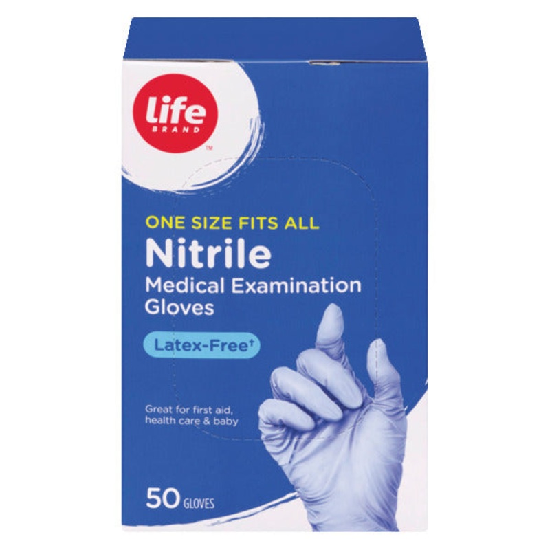 Life Brand Nitrile Medical Examination Gloves