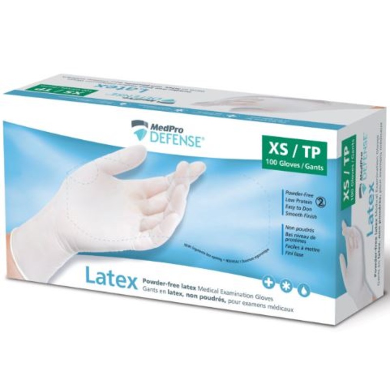Medpro Defense Latex Glove Pwd, X-Small (100 Count)
