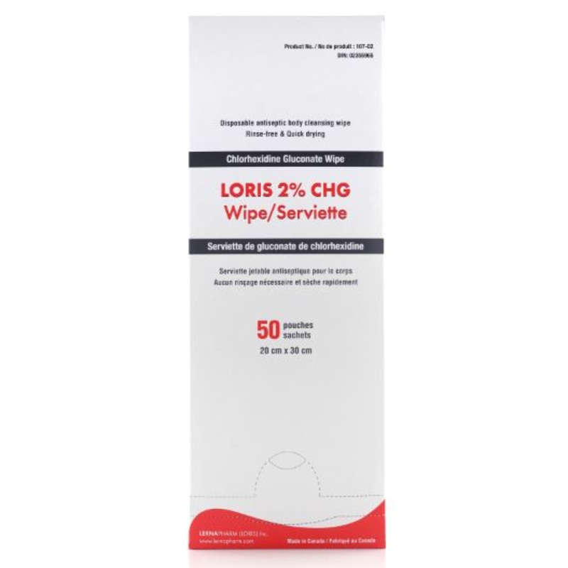 LORIS Wipe Loris CHG 2%
