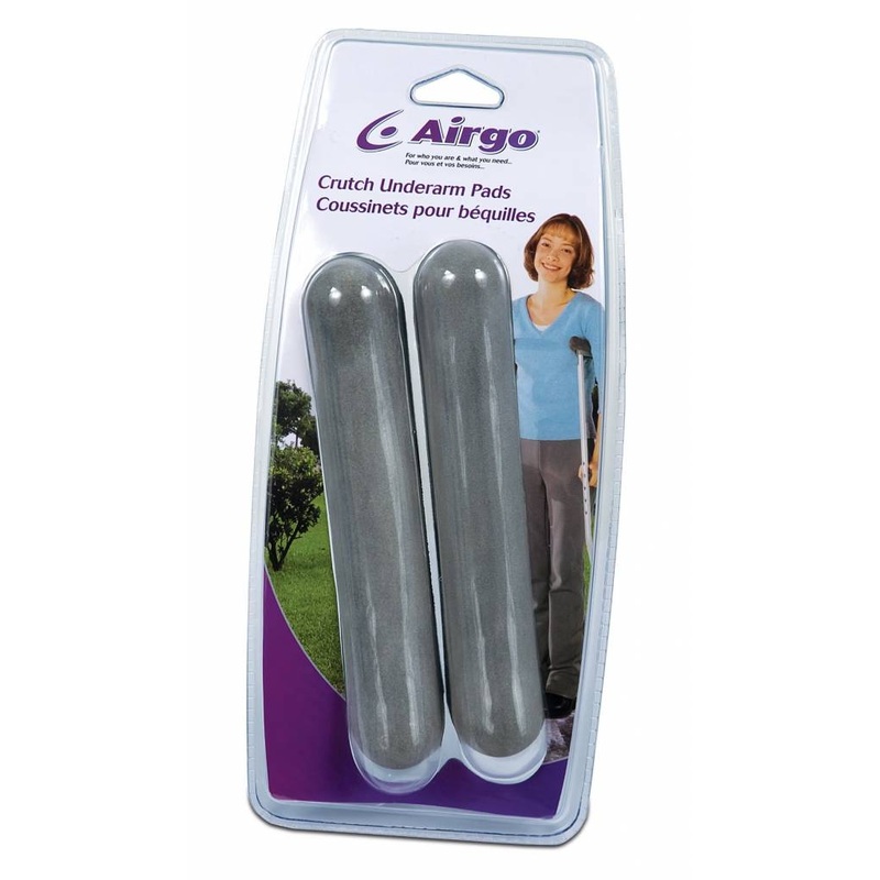 Airgo Replacement Crutch Underarm Pads, 1 Pair, Gray