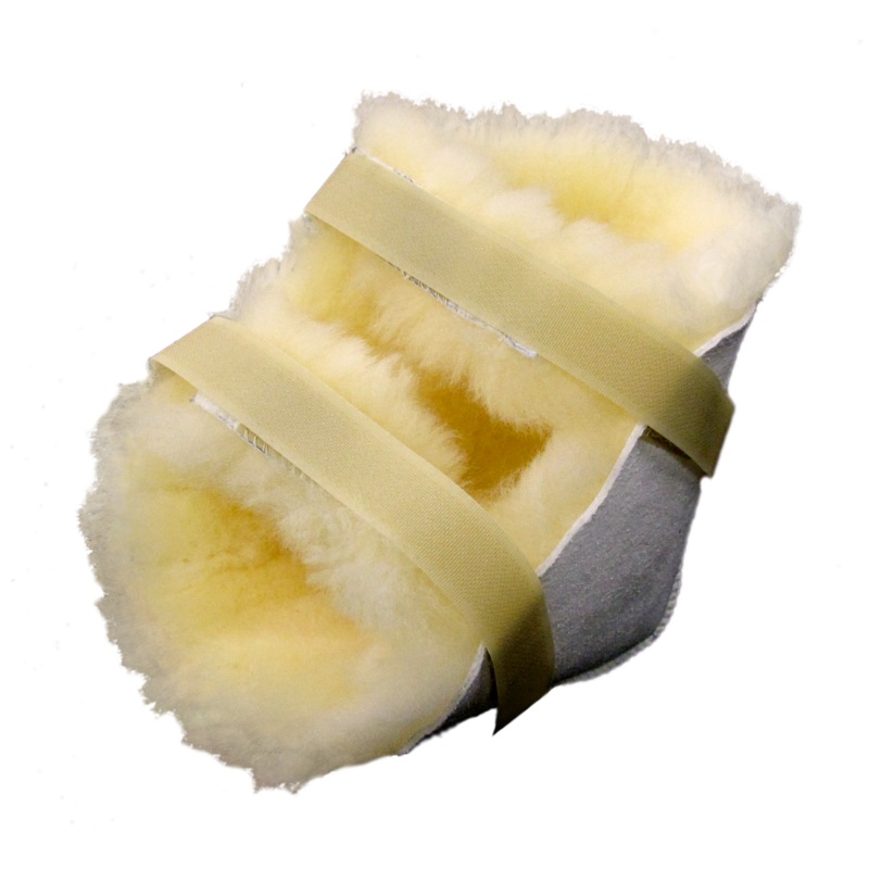 Wool Table Sheepskin Heel Protectors (Pair)