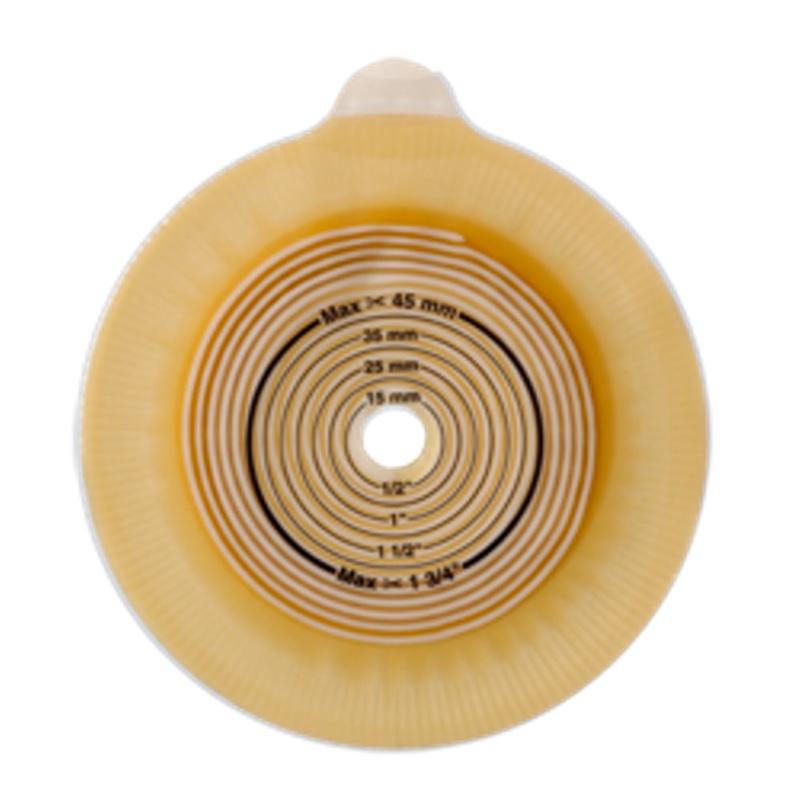 Assura Assura 2 pc. Extra-Extended Wear Skin Barrier w/ Flange, Pre-Cut, Convex Light, 40mm Green Item 14292