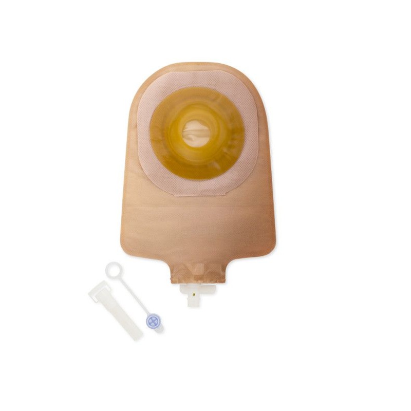 Hollister Premier Convex Flextend Tape Border Urostomy Pouch Transparent 1-1/2 Pre Sized Item No. 8488