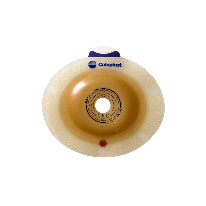 SenSura SenSura 2 pc. Click Standard Wear Skin Barrier Flange w/ belt tabs, Cut-to-Fit, Convex Light, 50mm, Red Item 11021