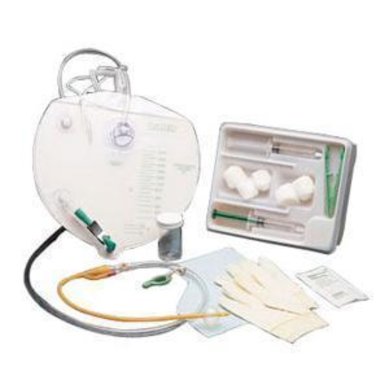 Bard Lubricath Foley tray w/ Uro-Prep tray 2000ml durable collection bag w/ 18FR hydrophilic-coated, 1 unit, Item No. BRD 800062