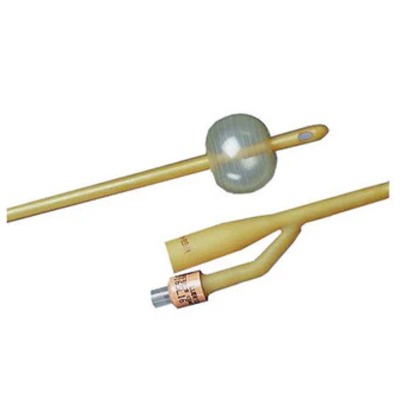 Bardia 2-way Foley catheter 12FR silicone-elastomer coated 30cc two drainage eyes sterile latex, 10 Count, Item No. BRD 123612CE