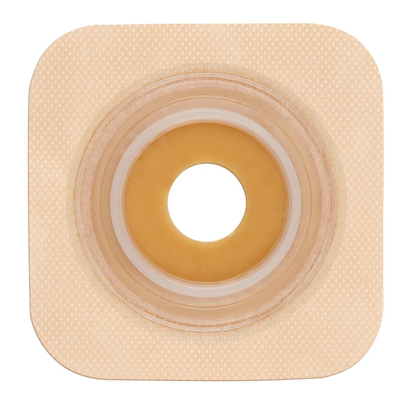 Convatec Natura Stomahesive Flexible Skin Barrier, tan collar, pre-cut stoma size 28 mm (1 1/8 in) Item No. 125272