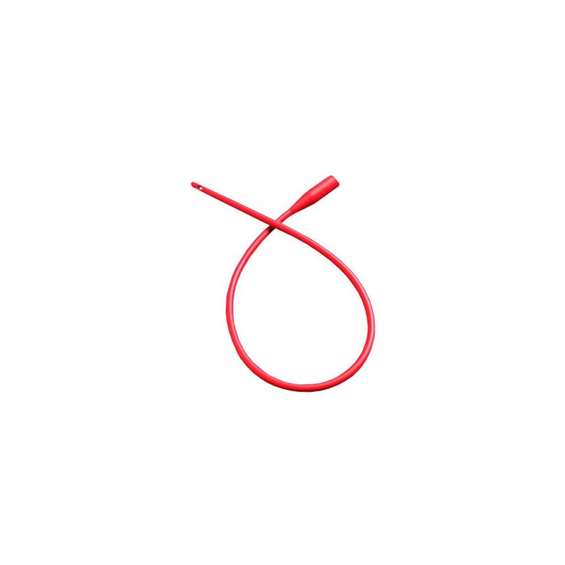 Med-Rx Red Intermittent Urethral Catheter without Connector, 100 Count, Item No. MEDRX 65-5016