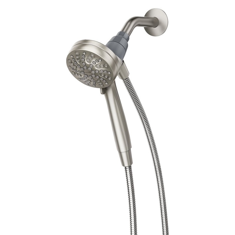 Moen Home Care Engage Spot Resist Brushed Nickel Six-Function 5.5 Diameter Spray Head Handshower