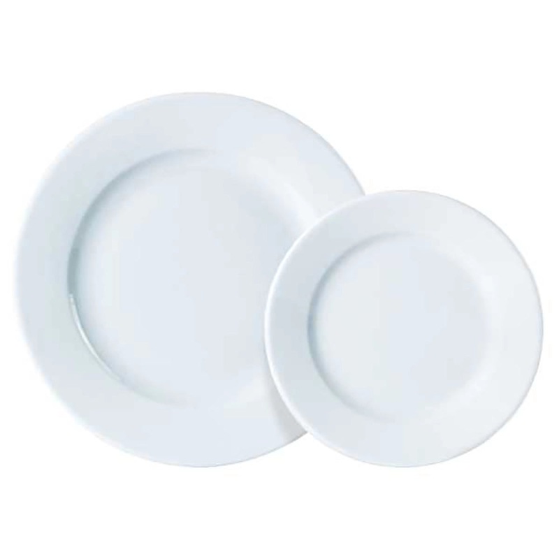 Vitrified Hotelware Wide Rimmed Plate 19cm – Pack of 6