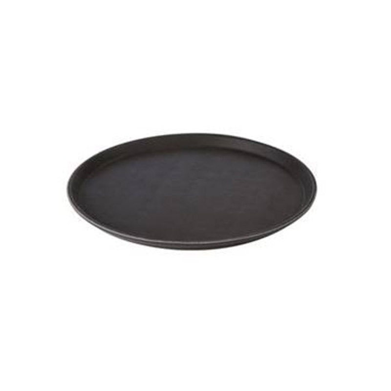 Black Round Non-Slip Tray|Small – 27.5cm|Large – 40.5cm