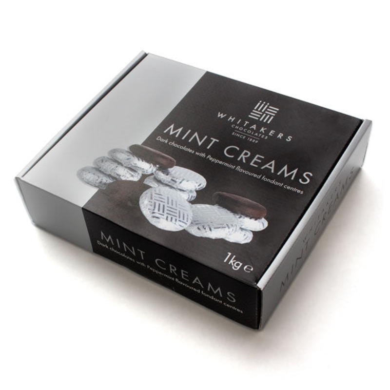 Chocolate Peppermint Creams – Foil Wrapped – 1Kg