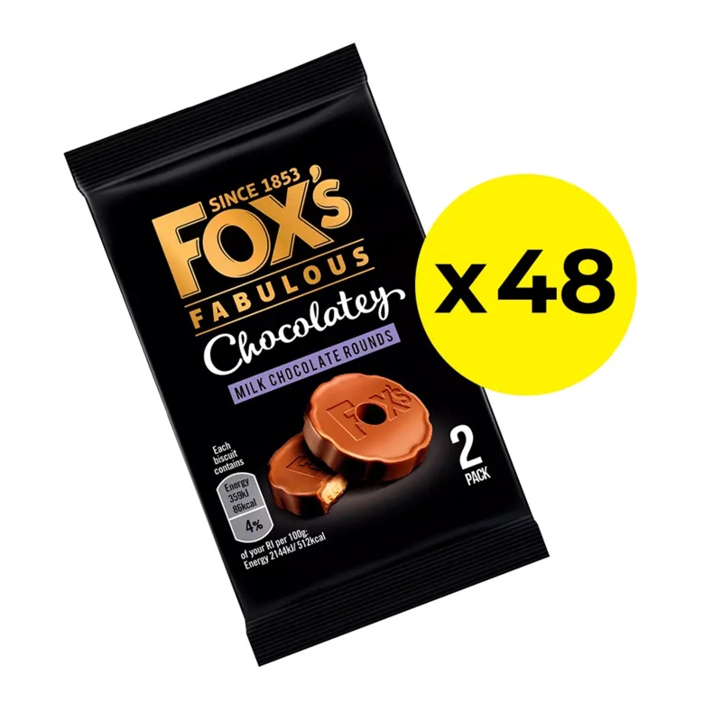 Fox’s Mini Chocolate Rounds Twin-Pack Biscuits – Pack of 48