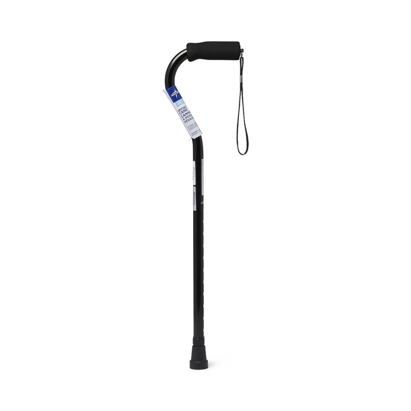 Aluminum Offset Handle Cane, Black