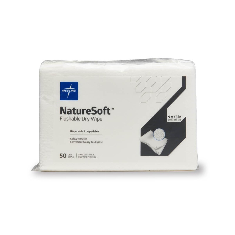 NatureSoft Flushable Dry Wipes