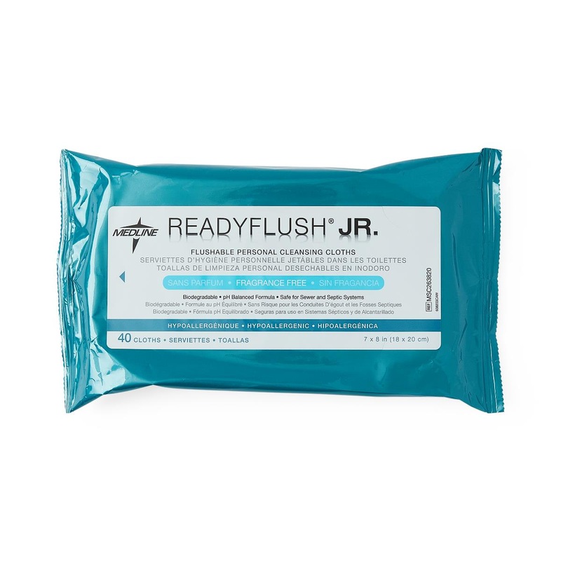 ReadyFlush Fragrance Free, 7×8  40/pk  (case of 24 pks)