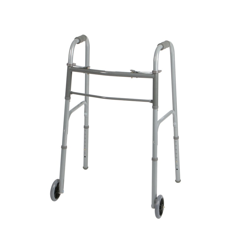 Adult Basic Two-Button Folding Walker