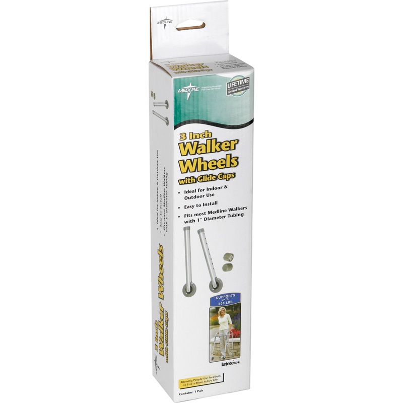 Medline Replacement Walker Casters, 3