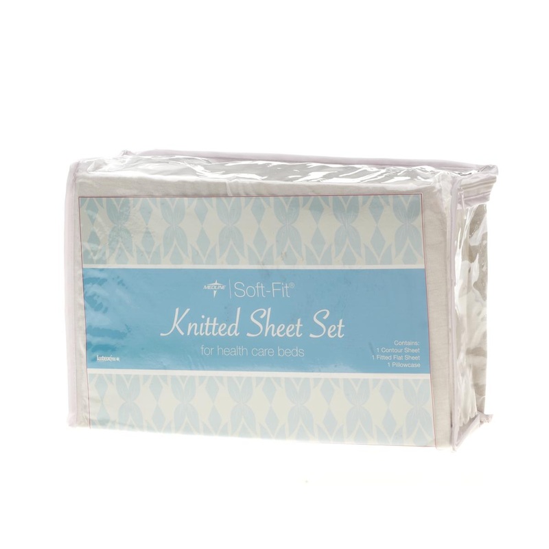 Soft-Fit Knitted Contour Sheet Set (Case of 6)
