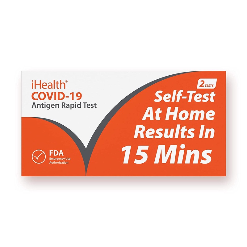Ihealth at Home Covid Test 2/Pack