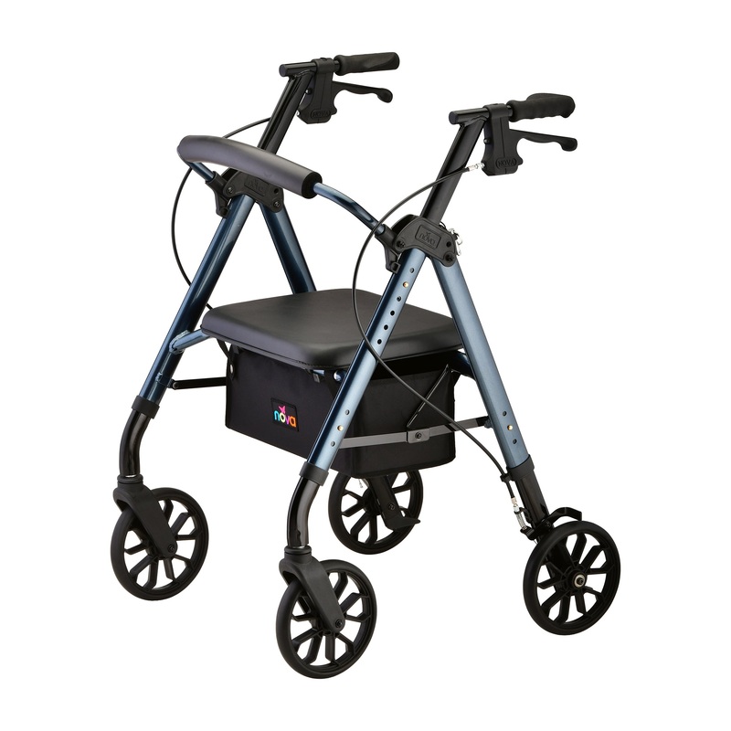 Star 8 Rollator by Nova|Red|Blue|Light Blue|Black|Purple