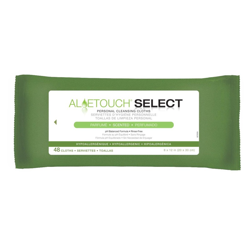 AloeTouch SELECT Premium Spunlace Personal Cleansing Wipes