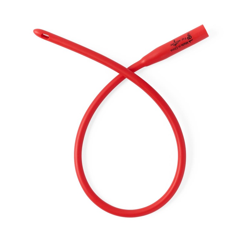 Sterile Red Rubber Urethral Catheter 18FR