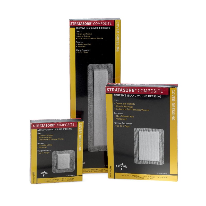 Stratasorb Composite Island Dressing, Various Sizes